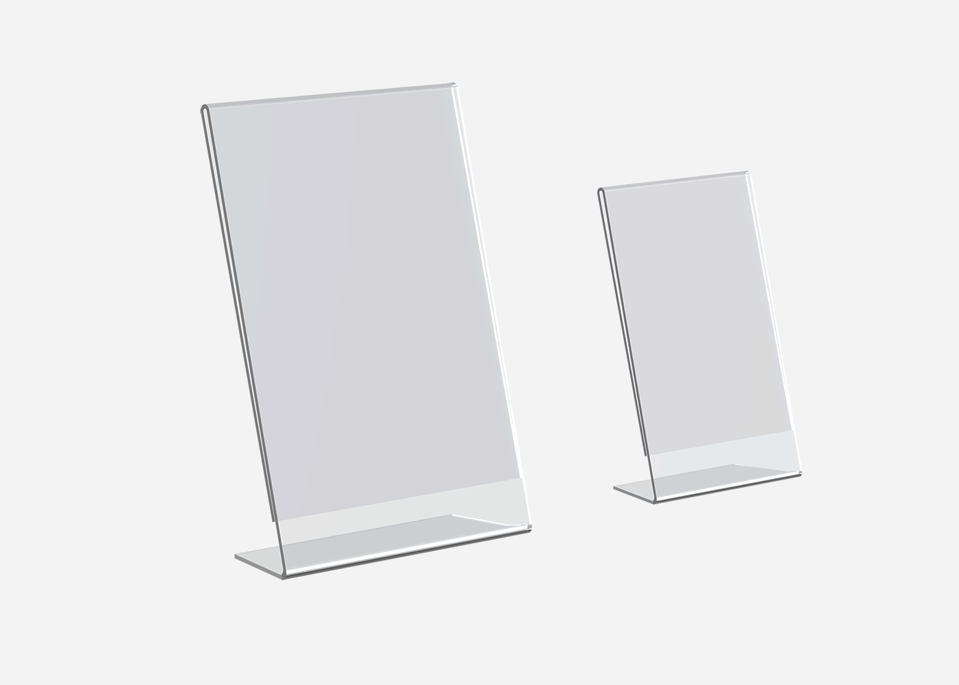 L Shaped DeskCard Holder