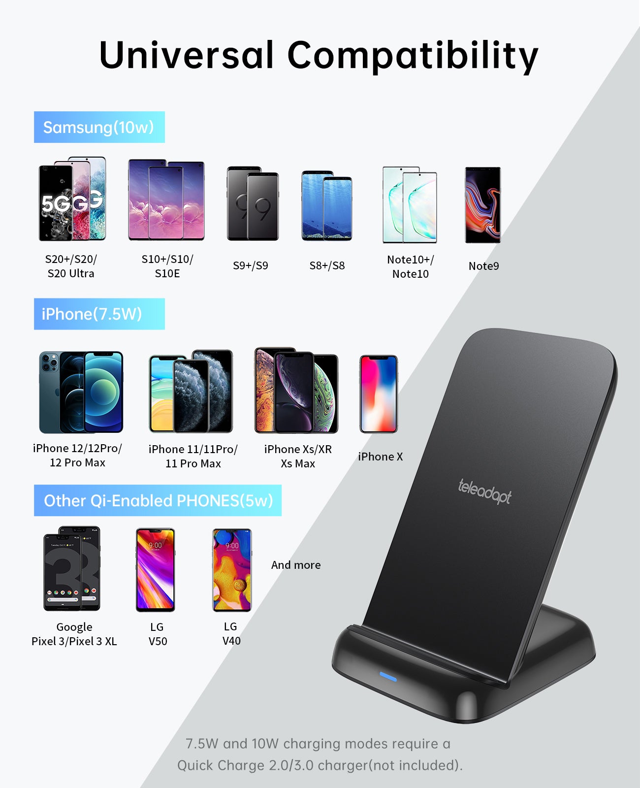 10 Watt Wireless Charging Stand