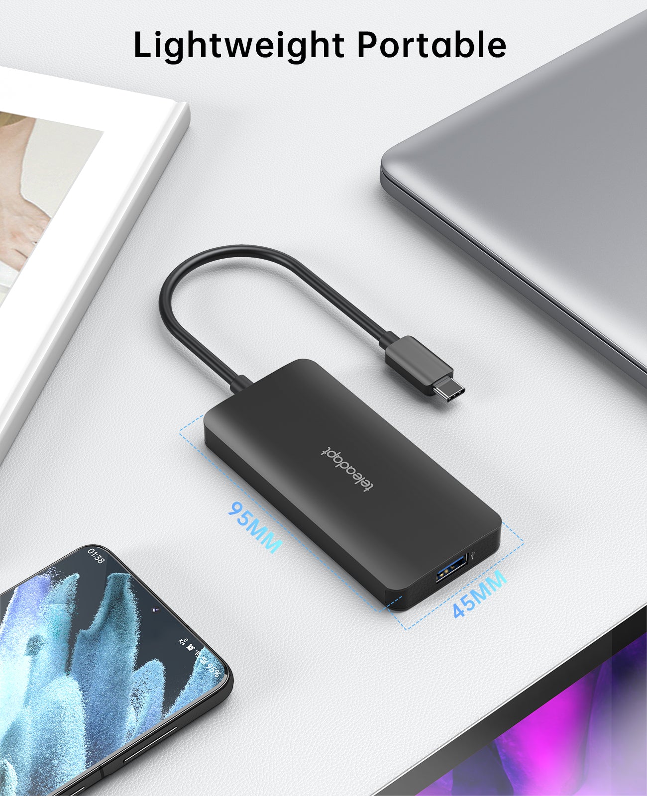 USB C to 4 USB A Hub