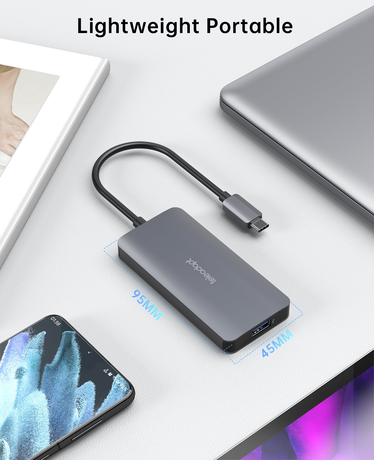 USB C to 4 USB A Hub