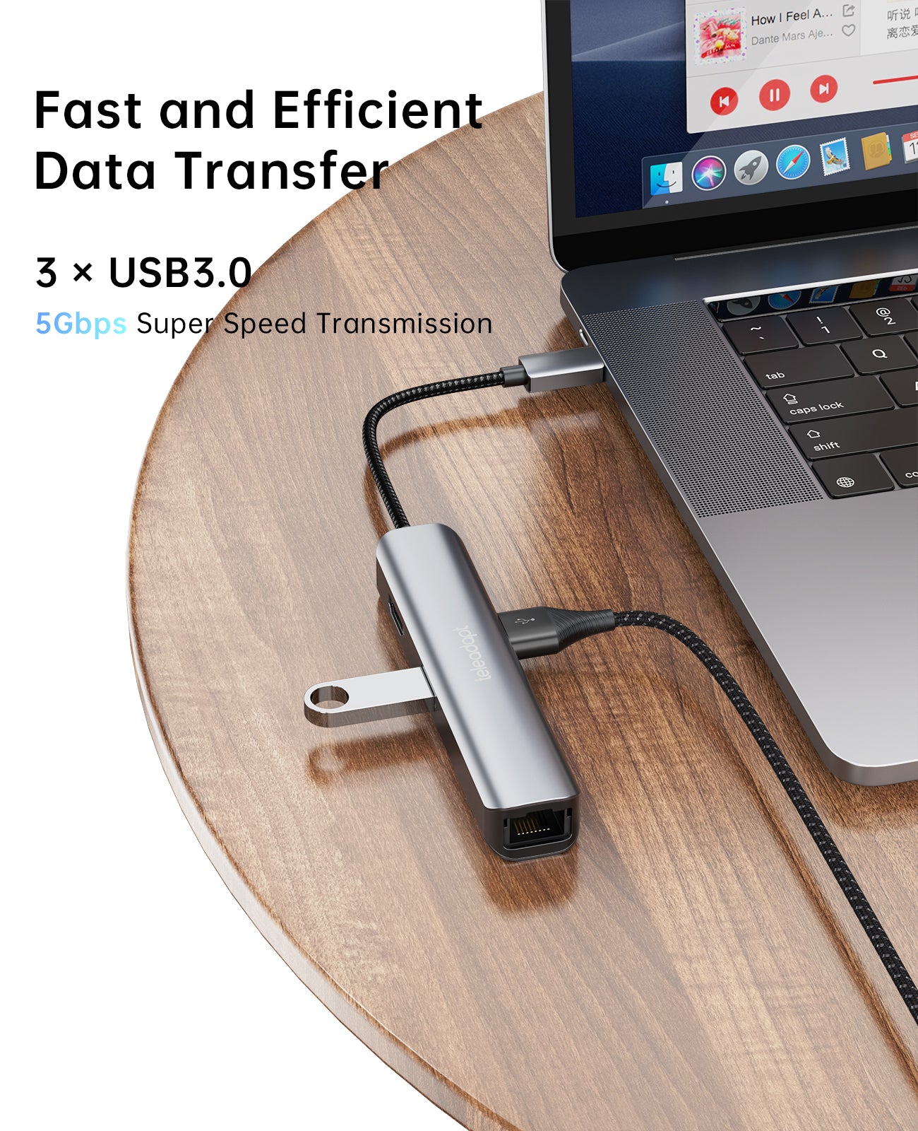 Slimline USB C 5-in-1 Combi-Hub