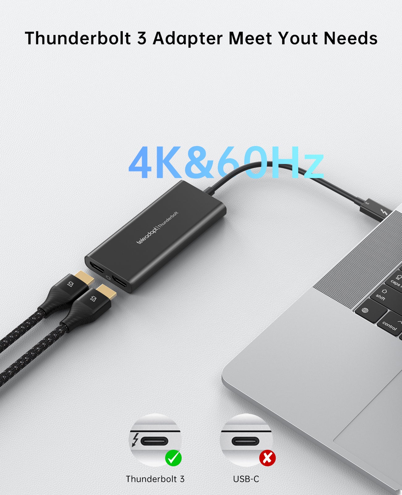 Thunderbolt 3 to Dual HDMI