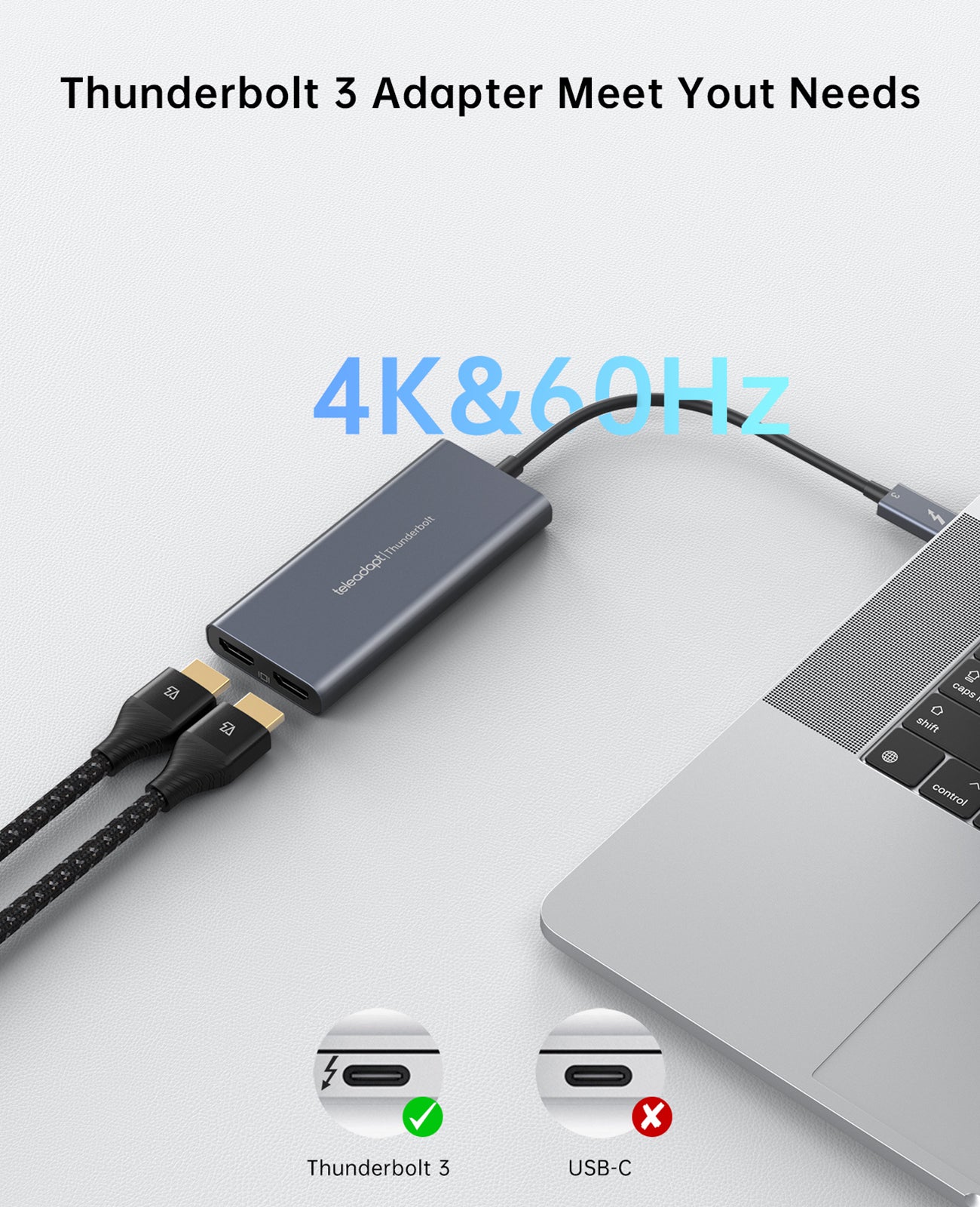 Thunderbolt 3 to Dual HDMI