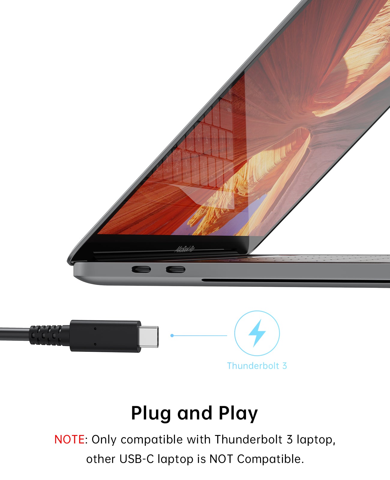 Thunderbolt 3 to Dual DisplayPort