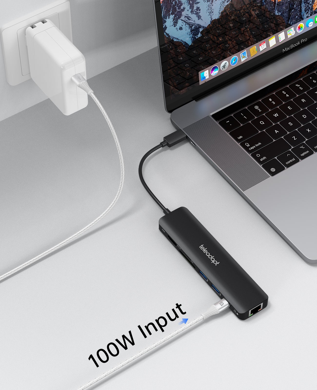 Slimline USB C 7-in-1 Combi-Hub