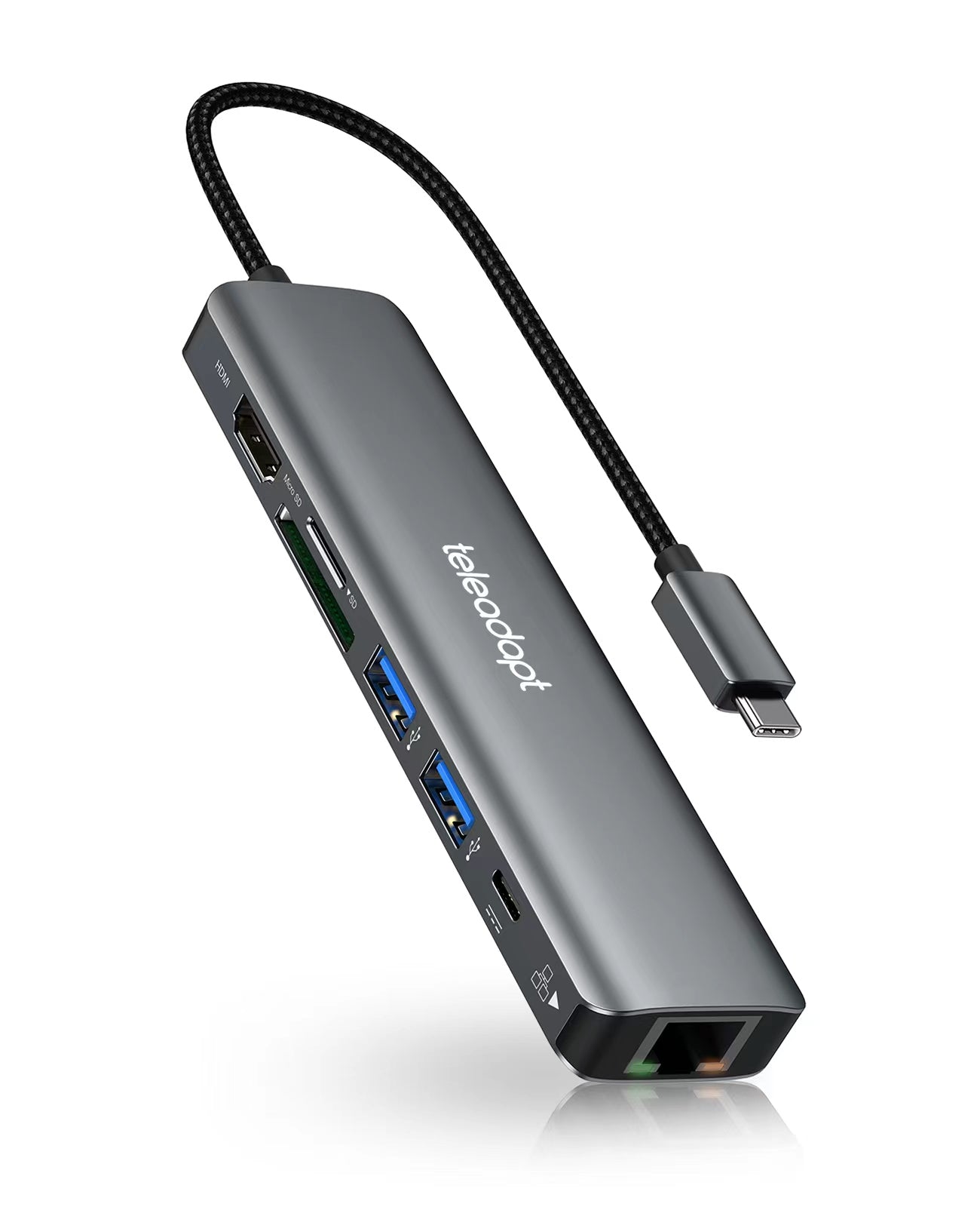 Slimline USB C 7-in-1 Combi-Hub