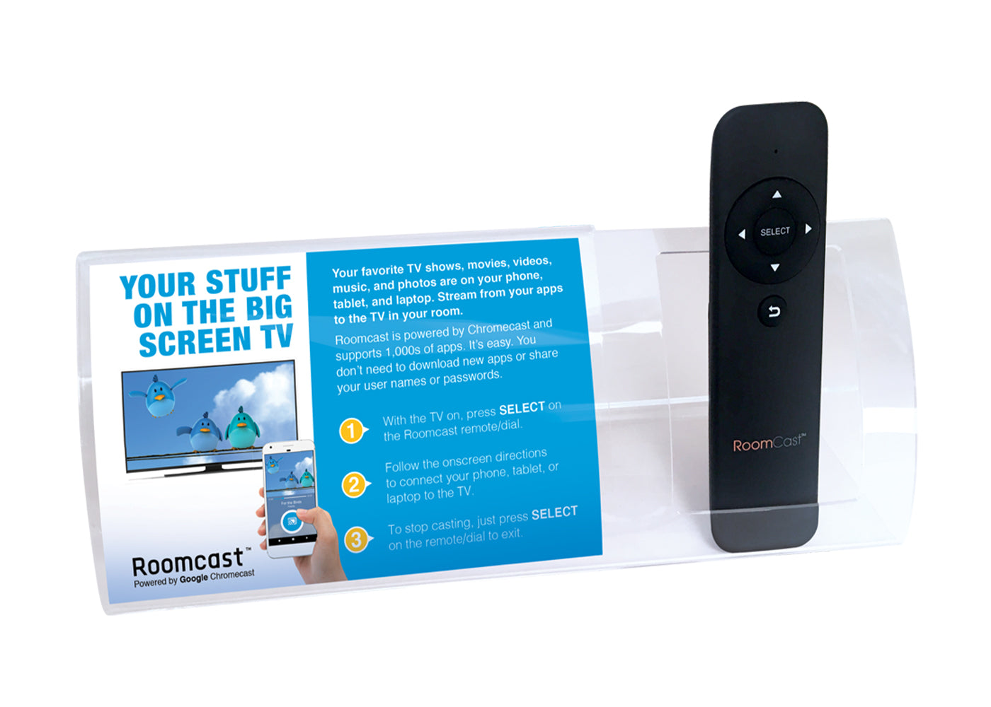 Curved Remote Control Holder
