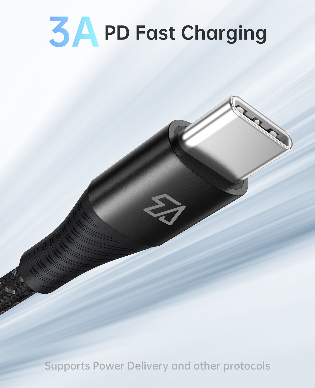 USB A to USB C Cable, 6FT/1.8M