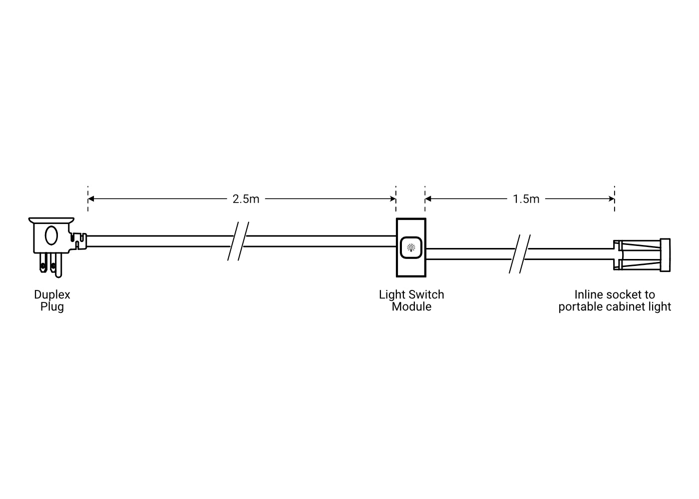 MiniClip Light Switch Module 25mm